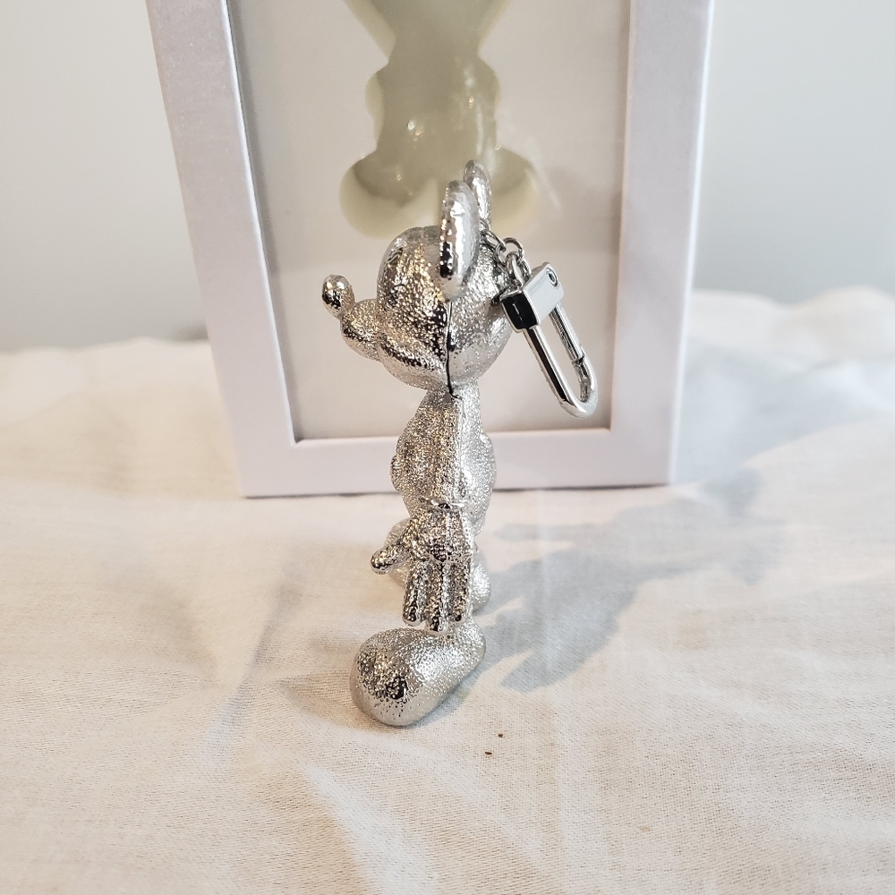 Disney Baublebar X Mickey Mouse Bag Charm - Silver NEW - Picture 4 of 7